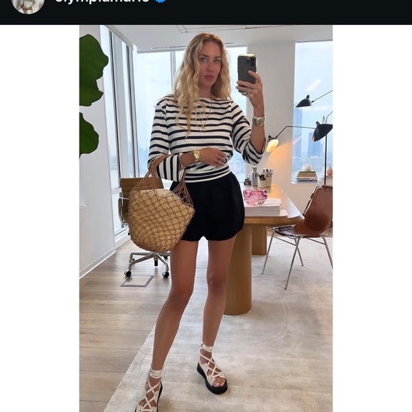 2024 J.Crew Oversized Navy Nautical striped jumper - Picture 4 of 5